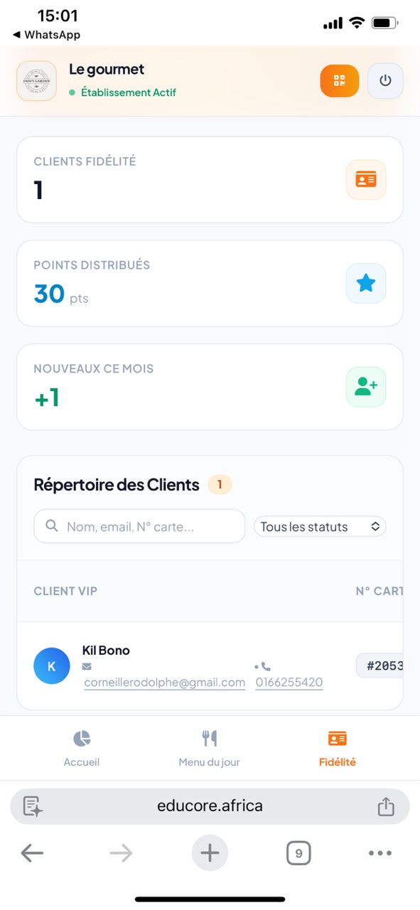 Base clients intelligente